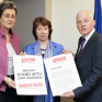 Catherine Ashton, Ulrike Lunacek MEP and Michael Cashman MEP