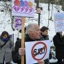 Michael Cashman demonstrating against Russia