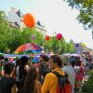 Procession and balloons