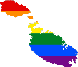 Malta and LGBT flag