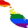 Malta and LGBT flag
